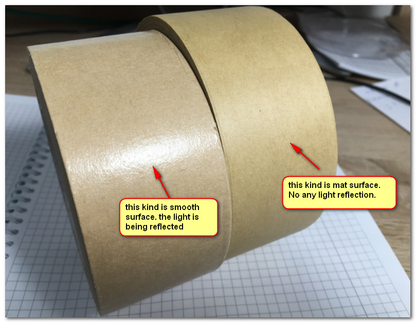 smooth and mat surface kraft paper tape